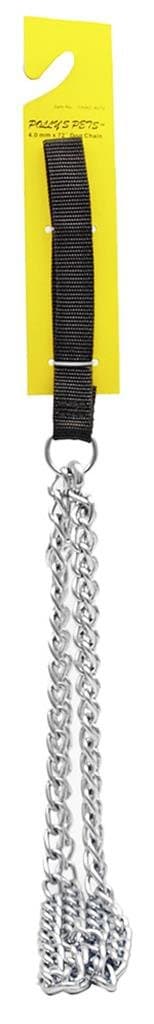 Polly's Pets 6' Heavy Chain Dog Lead with Nylon Handle