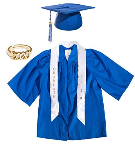Preschool Graduation Cap, Gown, Tassel, Sash, Ring, Certificate