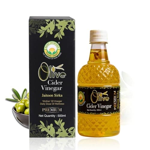 Olive Cider Vinegar (Jaitoon Sirka) – 500ml | Raw & Unfiltered with Natural Enzymes | Ayurvedic Wellness Tonic | Supports Digestion, Weight Management, Immunity & Skin Health