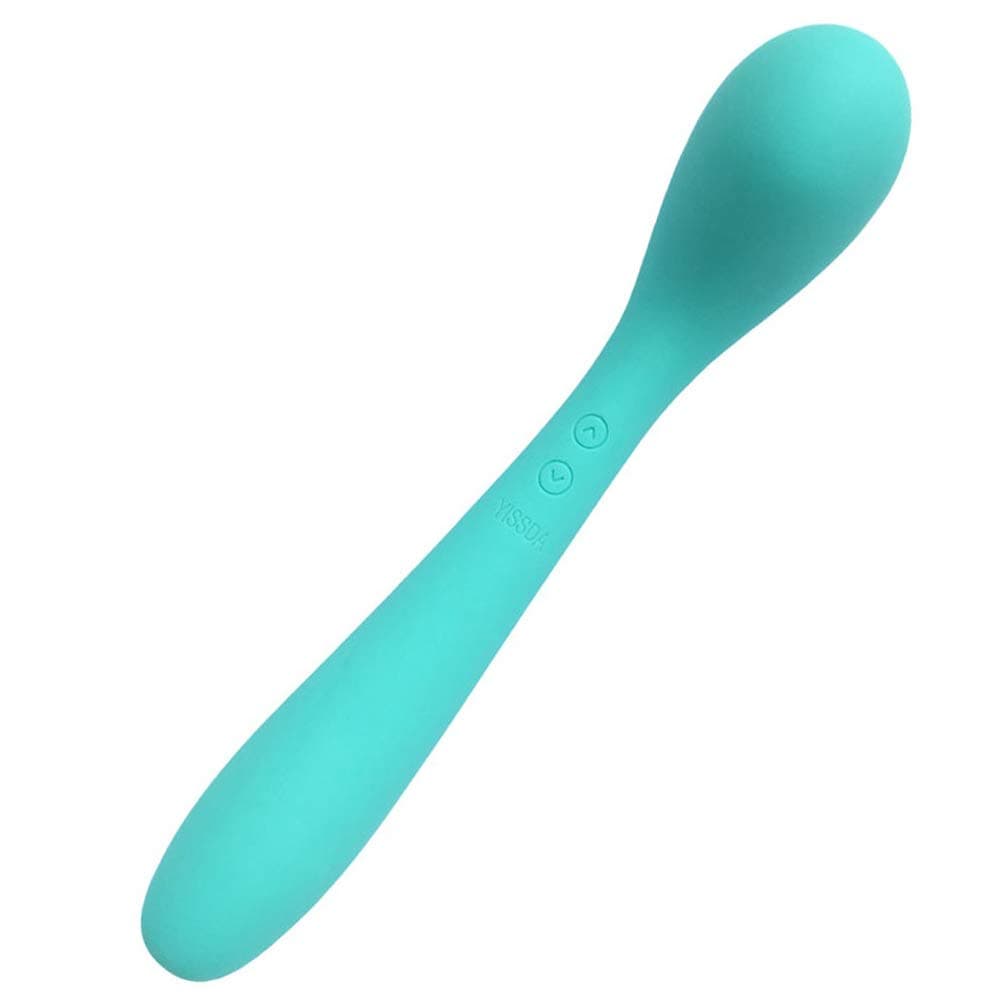 Heated Kit for Women Rechargeable, Double End Available, Warming Function for Tail with 8 Modes Dual Motor, Cyan