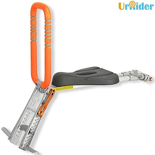 UrRider Front-Mount Child Bike Seat, Child Bike Seat for Toddlers,Foldable & Ultralight Baby Kids' Bicycle Carrier Handrail for Cruiser/Foldable/City Shared Bikes