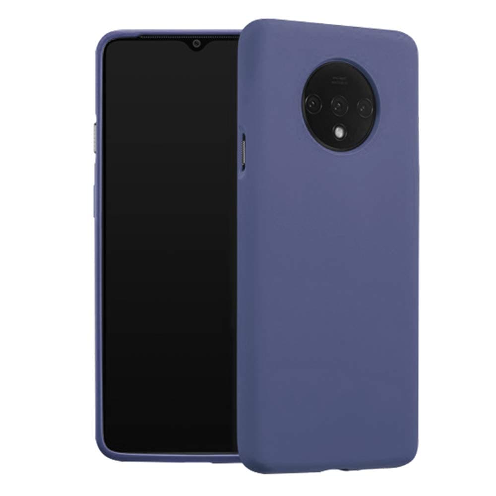 Liquid Silicone Phone Case for OnePlus 7T 1+ 7T 6.55"(Cobalt Blue) Full Body Protection/Shockproof/Gel Rubber/Cover Case Drop Protection Blue