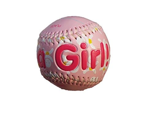 Its a Boy (Blue) and It's a Girl (Pink) Self Personalized Baby Gifts. Great Ideas for Keepsakes, Shower Favors and Gender Reveals. Basketball, Football and Baseball. (Baby Pink Baseball)