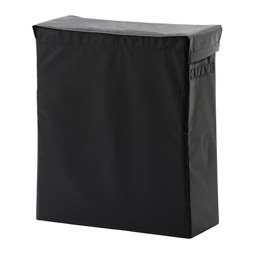 Ikea IKE-302.240.46 SKUBB Wäschesack mit Gestell in Schwarz (80l) Laundry Bag with Frame 80 L Black