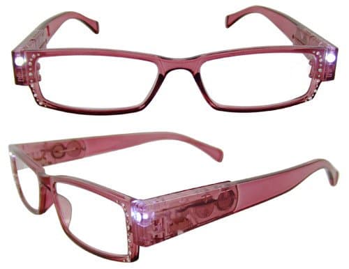 Seymours LED Lighted Reading Glasses (+2.50, Pink Lady)