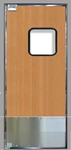 Steamroll 209930 SCP-8 Series Door with Laminate, Left Hand, 24" x 84", Dark Chocolate