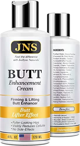 Powerful Butt Enlargement Cream - Made in USA - Firming & Lifting Effect - Hip Lift Up Formula for Fuller, Bigger, Natural Buttock Enhancement without Injections - 4 Fl Oz