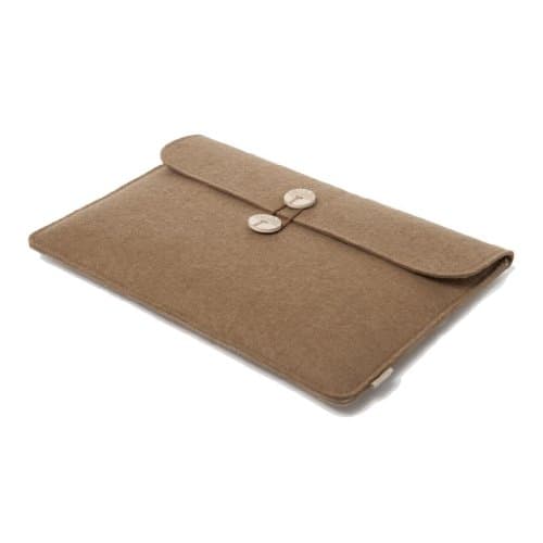 Suoran Dell Inspiron 13 7000 Sleeve Case Cover Portable Computer Sleeve Laptop Bag Wool Felt Sleeve for Dell Inspiron 13 7000-Brown