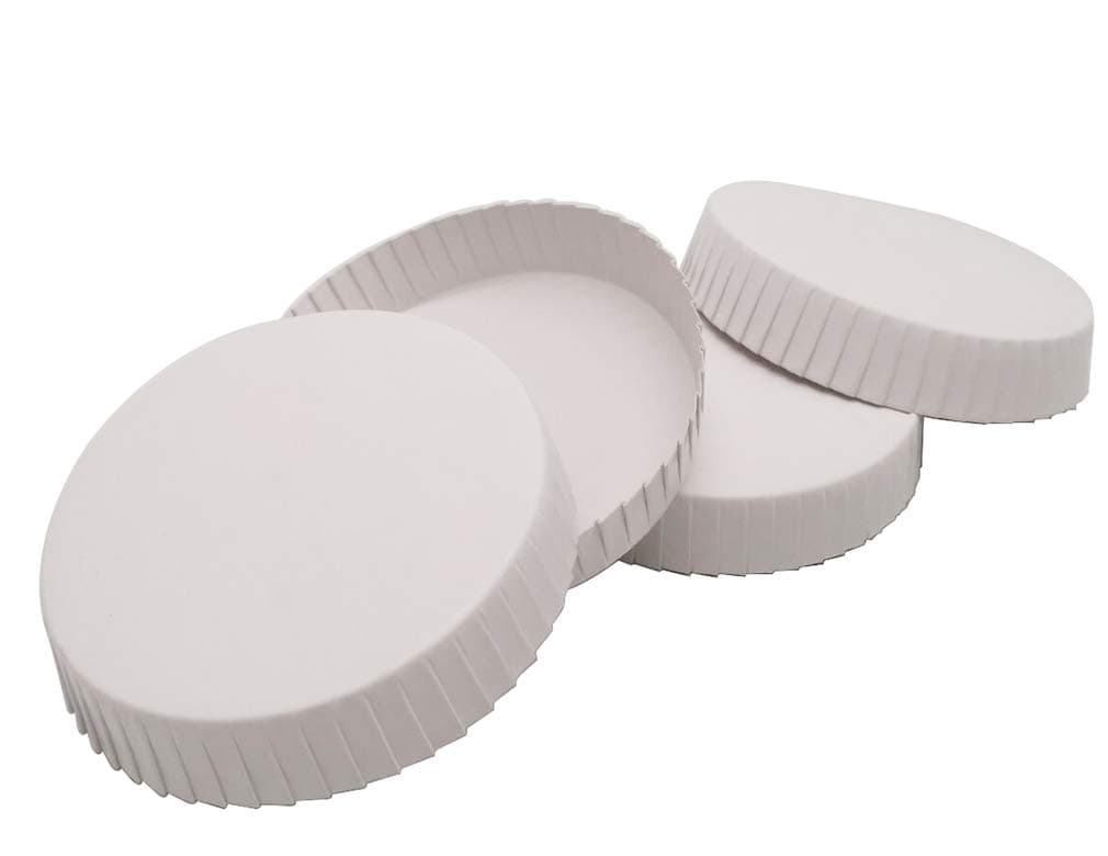 Travel Well Round 2.95 Inch Diameter White Paper Cup Lids 200/Pack
