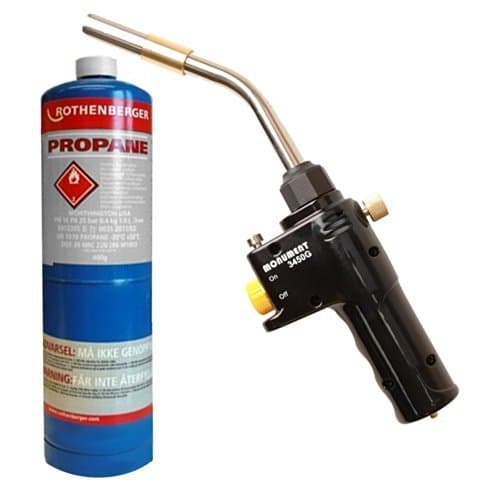 Monument 3450g Gas Soldering & Brazing Torch + Rothenberger Propane Gas by Rothenberger