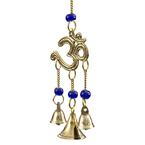 Alternative Imagination Om Brass Wind Chimes with Bells