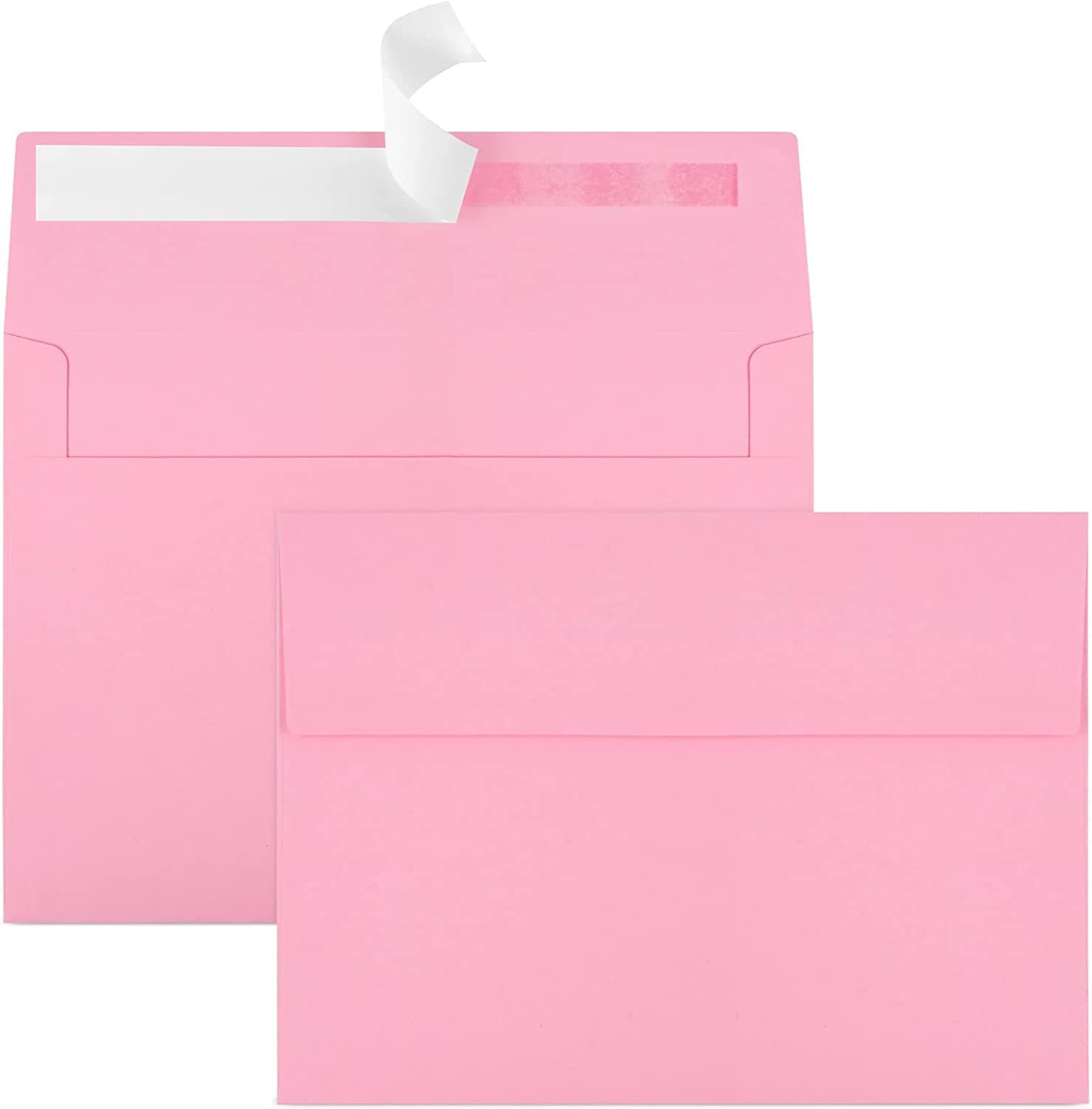Joyberg 70 Packs A4 Envelope, Pink A4 Envelopes, 4x6 Photo Envelopes for Invitations, Envelopes Self Seal for Weddings, Baby Shower, Photos, Postcards, Greeting Cards, Mailing
