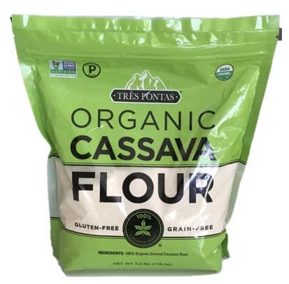 Tres Pontas Organic Cassava Flour, Non GMO, Certified Paleo, USDA Organic-3lb Bag