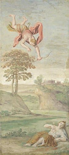 'Domenichino And Assistants - Apollo Slaying Coronis,1616-18' Oil Painting, 8x18 Inch / 20x45 Cm ,printed On Perfect Effect Canvas ,this High Definition Art Decorative Prints On Canvas Is Perfectly Suitalbe For Home Theater Decor And Home Gallery Art And Gifts