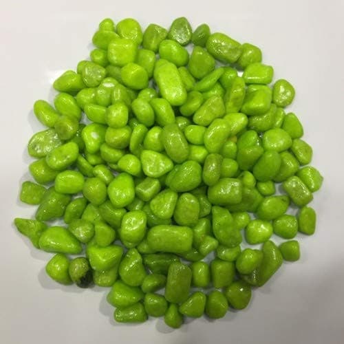 Creative Farmer 2Kg Colored Marble Pebbles (Green) Garden|Aquariums|Decoration|Indoor Plants|Terrarium & All Purpose Pack