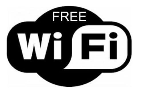 1st-Class-Designs WiFi Free Sticker Decal Internet Sign Cafe, Bar, Club, Office, Shop x 1