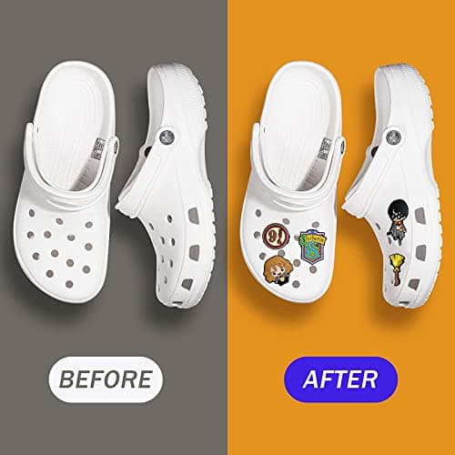 Shoe Charms for Crocs, Potter Shoes Decoration Charm for Clog Pins Bracelet Wristband, Harry Clog Pins Accessories for Kids, Teens, Women