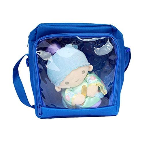 Ita Bag Shoulder Crossbody Bag Clear Window Purse Anime Fashion School Bag DIY, Cosplay, Comic Con, Blue