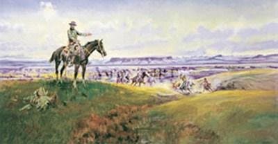 Charles Russell - C M Russell And His Friends Art Print NO LONGER IN PRINT - LAST ONES!!