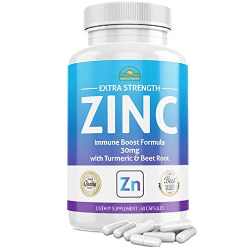 Immune Support Booster Supplement 8in1 with Elderberry, Vitamin C, Zinc 50mg, Vitamin D 5000 IU, Turmeric Curcumin, Ginger, Quercetin, Echinacea for Adults - Vegan Pills Capsules Made in USA (1Pack)