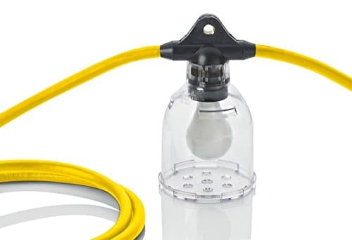 Temporary Lighting Stringers 16000 Lumen on 100' of 14/3 Yellow Cable, 10 Sockets, NEMA 5-15 Plugs. Includes Guards and 15 Watt 1600 Lumen LED Lamps