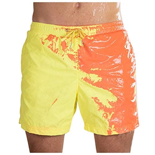 Funny Color Changing Swim Trunks– Malbaba Temperature Sensitive Beach Swim Shorts