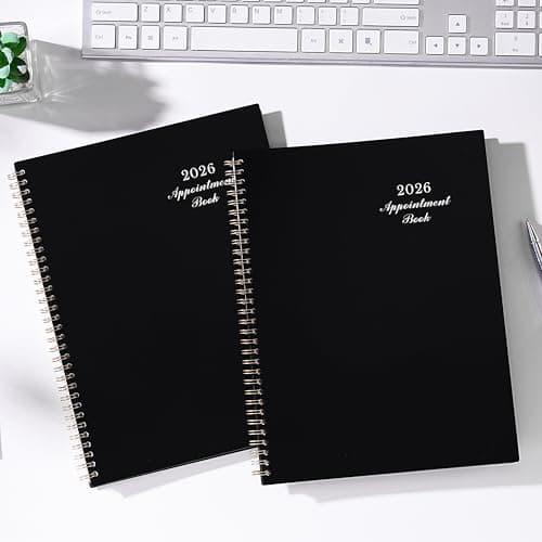 2026-2027 Appointment Book - 2026-2027 Planner, July 2026 - June 2027, 9" x 11", Daily Hourly Planner, Half Hour (30 Mins) Interval, Colorful Monthly Tabs, Lay-Flat, Inner Pocket