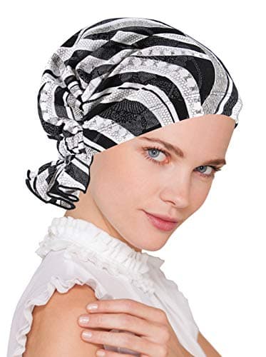 Turban Plus The Abbey Cap in Poly Knit Chemo Caps Cancer Hats for Women