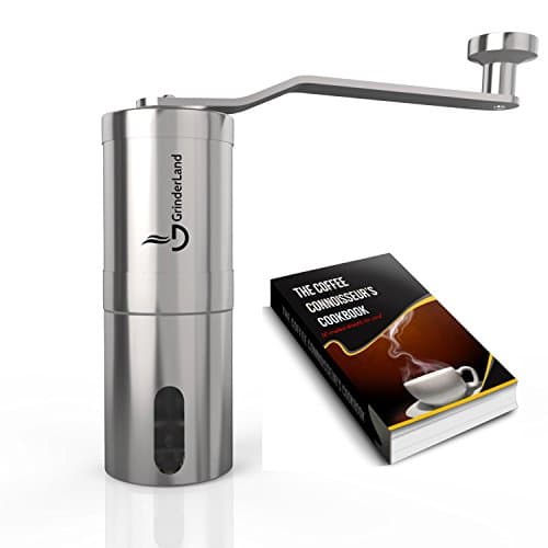 Mini Manual Coffee Grinder with Adjustable Grind Setting | Best Small Handheld Coffee Beans Mill | Light, Compact, Mechanical Grinder for Travelling, Camping, Aeropress Compatible - (Mini)