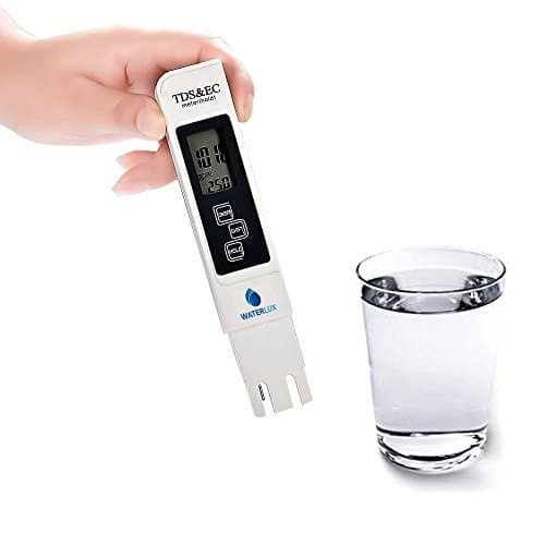 Waterlux 3-in-1 TDS, Temperature, and EC Meter with large LCD Screen