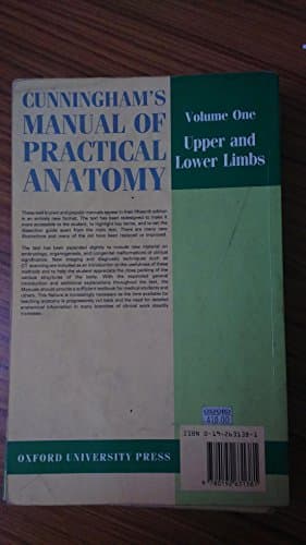 Cunningham's Manual of Practical Anatomy (Oxford Medical Publications)