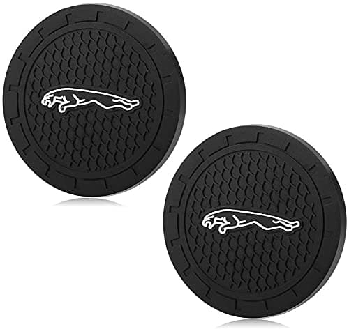 2 Pcs Pack 2.75 Inch Diameter Oval Tough Car Logo Vehicle Travel Auto Cup Holder Insert Coaster (fit JA)