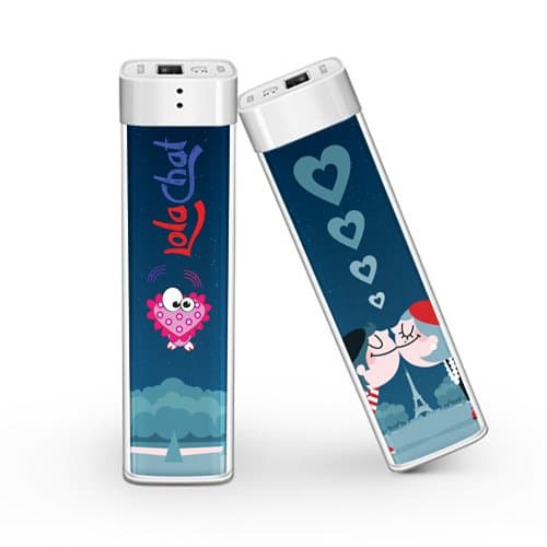 Lolachat Mini Portable Power Bank Grace. Chargers for Cell Phones and Other Devices. Lipstick sized