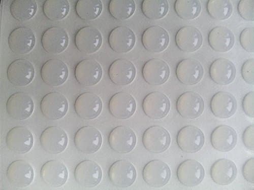 Self-Adhesive Clear Rubber Feet Tiny Bumpons 0.25" in Diameter x 0.079" Height PACK/100pcs (6x2mm 200pcs)
