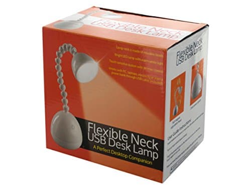 Flexible Neck USB Desk Lamp in White