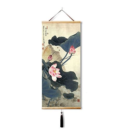 EAPEY Japanese Scroll Wall Art Japanese Hanging Scrolls Chinese Wall Hanging Chinese Wall Art Decor Living Room