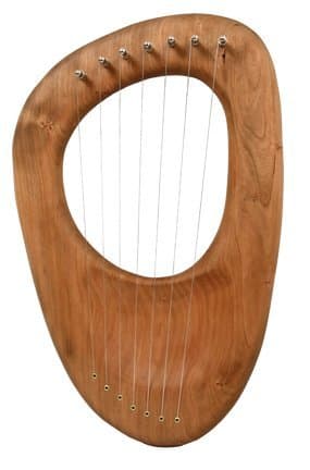 Spring Lyre, Pentatonic, 7 String, Cherry w/ Storage Bag