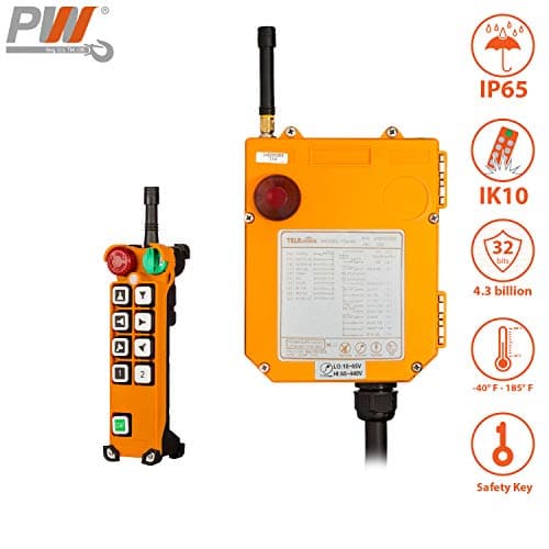 Prowinch Overhead Hoist Crane 8 Ch 2 Speed Radio Remote Control Multi Voltage 18~440V