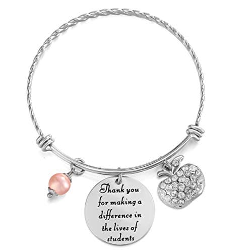 ELOI Teacher Appreciation Gift It Takes a Big Heart to Teach Little Minds Bracelet Bangle Thank You Gifts