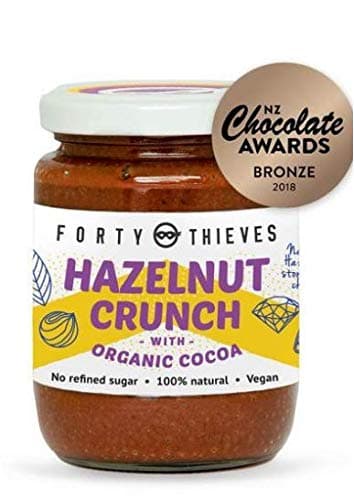 Hazelnut Nut Butter with Organic Cocoa, No Refined Sugar, 100% Natural, Vegan Spread from New Zealand (8.3 oz)