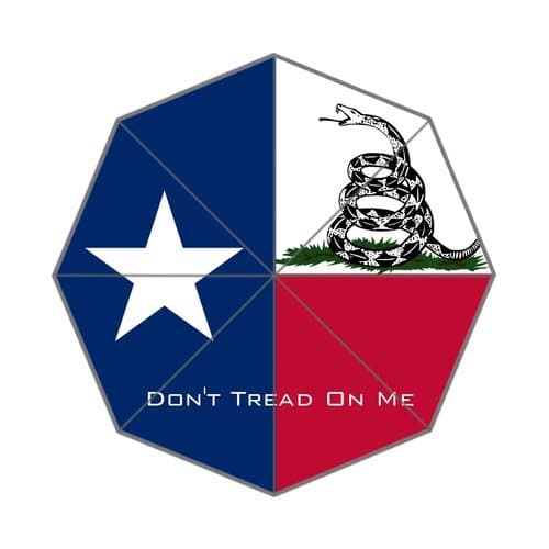 Retro USA American National Flag Stars And Stripe Flag Cool Gadsden Flag Don't Tread On Me Custom Foldable Umbrella