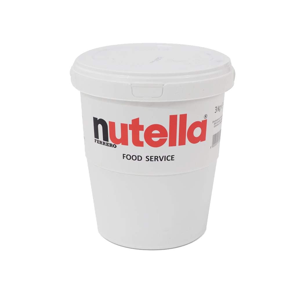 Ferrero Nutella 3kg Catering Food Service Tub Chocolate Hazelnut Spread Bucket (1 Bucket)