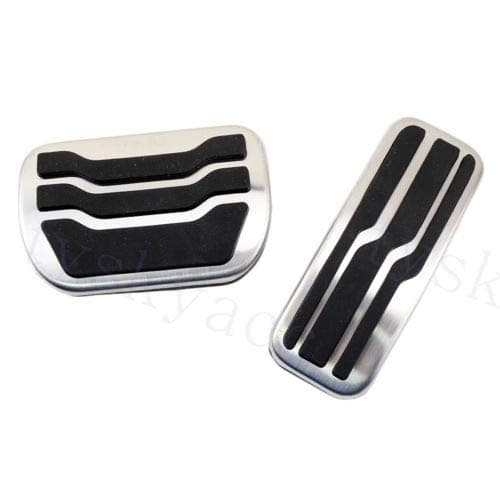 shanze No Drilling Clutch Pedal Accelerator Pedals Brake Pads for Ford Fusion Mondeo Mk4 2014-2016(A)