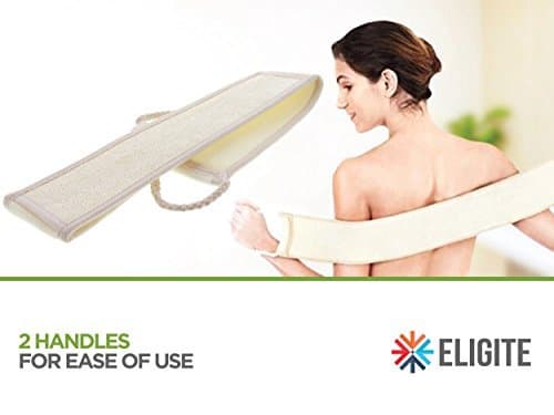 Long Loofah – Exfoliating Back Scrubber for Cleaner & Smoother Skin –Double-Sided Back Washer for Men & Women