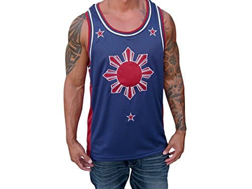 Soldier Tanks Blue Red Filipino Basketball Jersey Tank Top Philippines Pinoy Pride