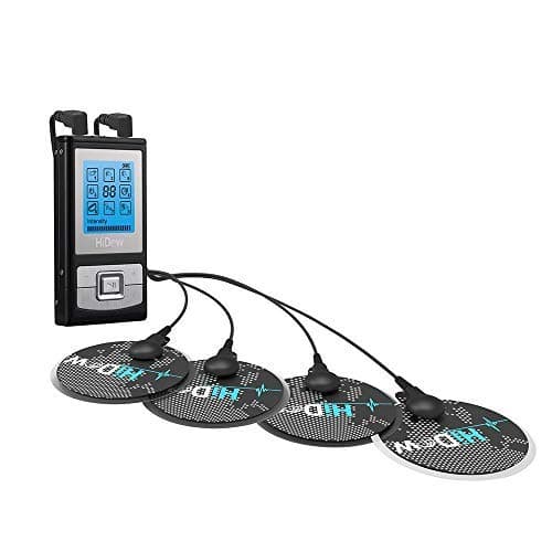 XP-Micro 8 Modes TENS EMS Combo Dual Channel Muscle Stimulator Pulse Massager for Pain Relief Physical Therapy