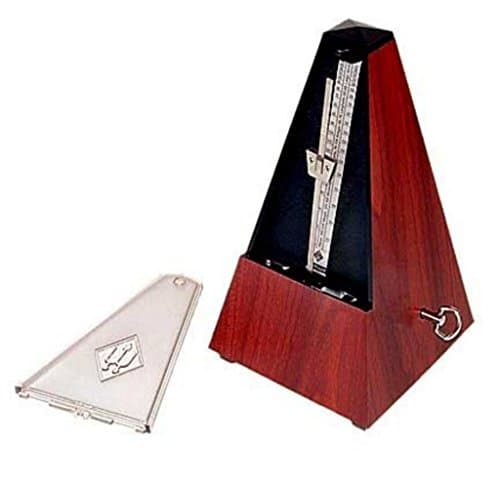 802k Metronome with Plastic Case Mahogany with Clear Cover