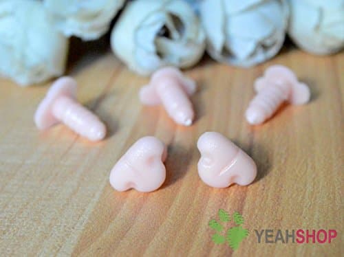 12mm Fleshcolor Cat Nose/Safety Nose/Plastic Nose - 25pcs