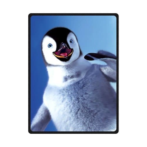 58" x 80" (Large) christmas penguins Bed Blankets/Bedspread/Plush Cotton Throw/Cozy Blanket/Fleece Blanket