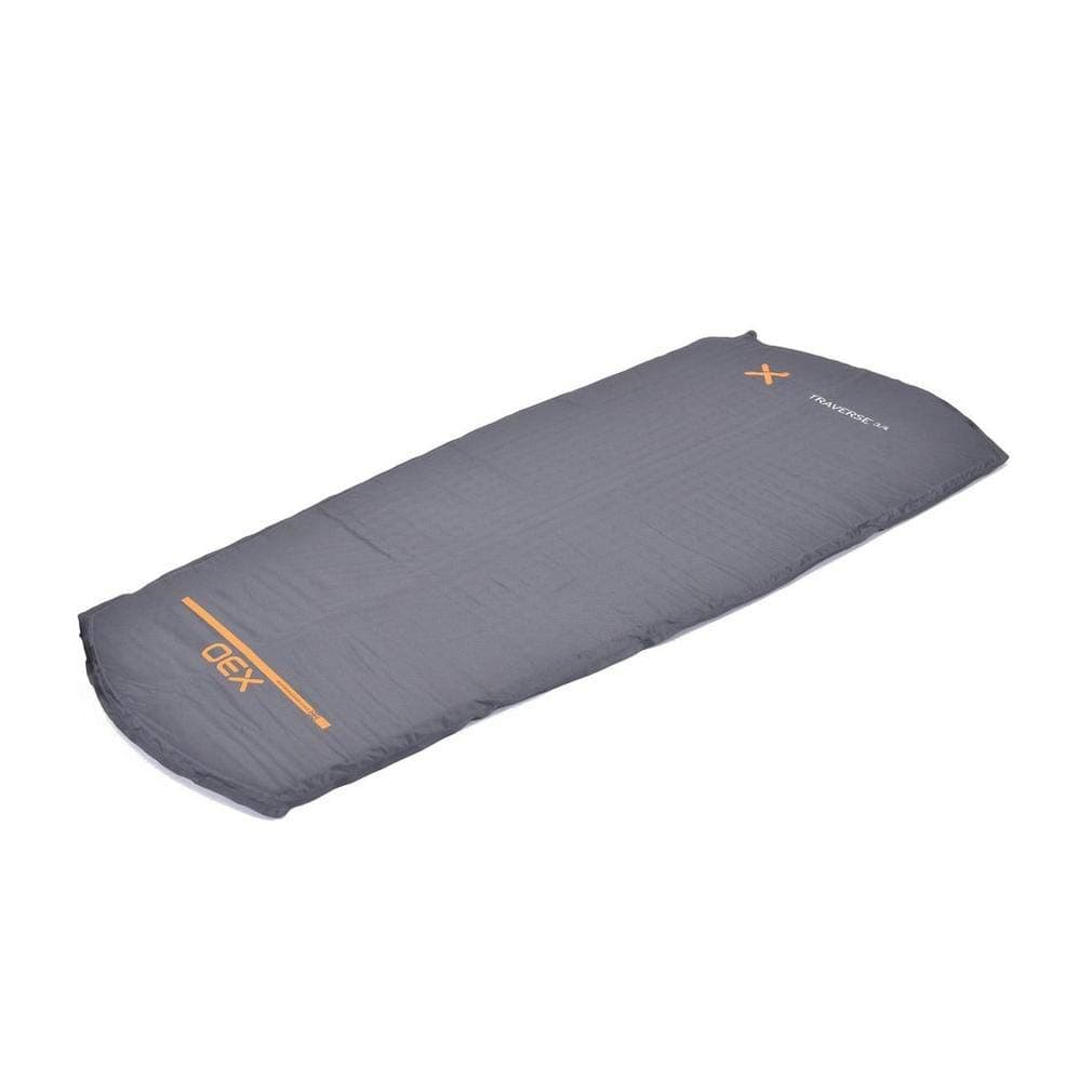 OEX Traverse 3/4 Length Ultra-Lightweight Self-Inflating Mat for Camping, Inflatable Sleeping Mat , Air Bed, Backpacking, Festival Essentials, Camping Equipment, Camping Accessories, Grey